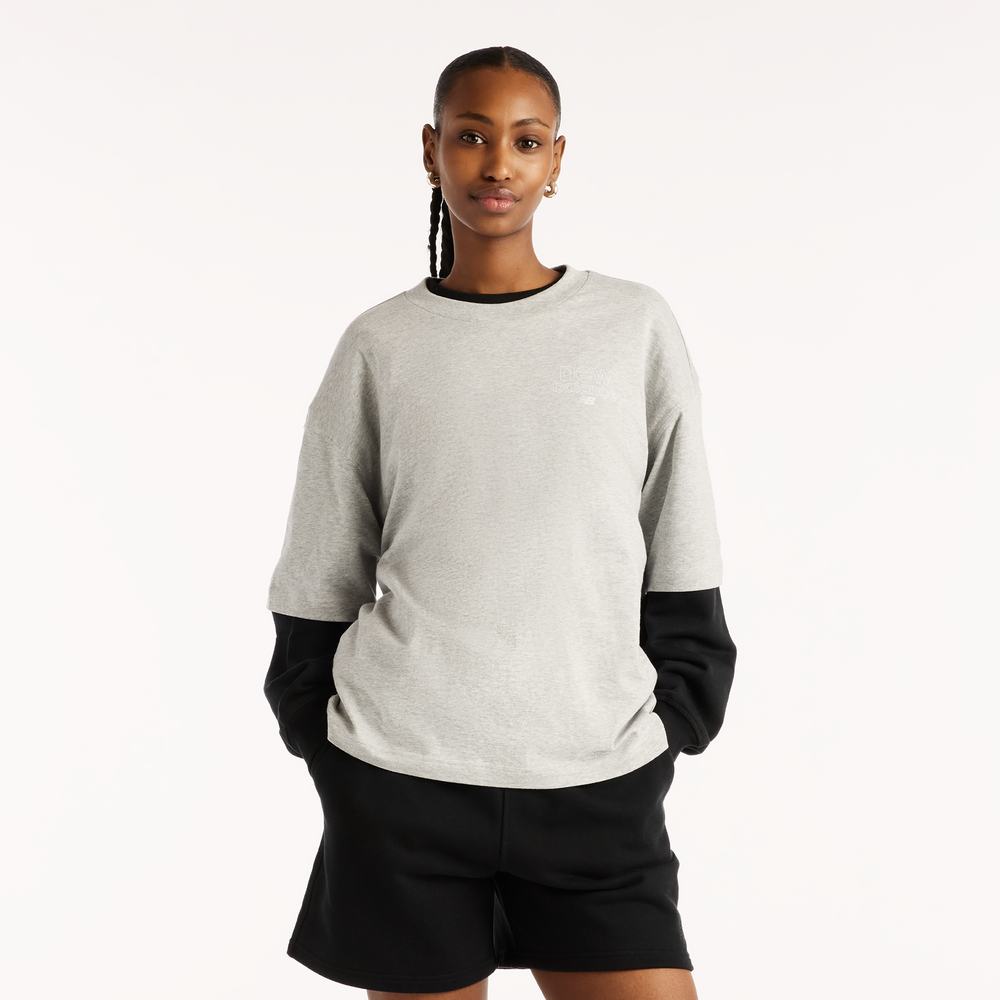 Dámské tričko New Balance WT62F985AG – šedé