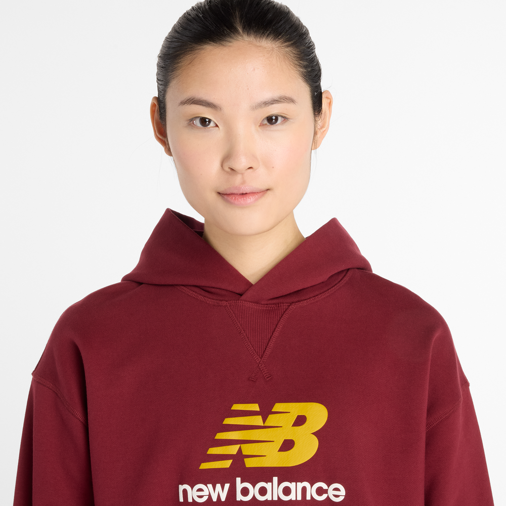 Dámská mikina New Balance WT51501MHB – bordó