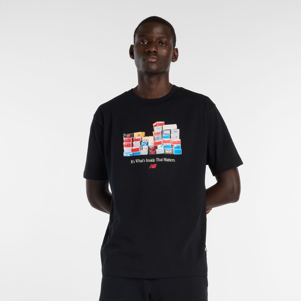 Pánské tričko New Balance MT61H0DXBK – černé