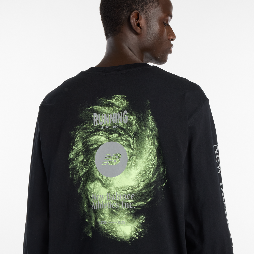 Pánské tričko New Balance MT61H4CYBK – černé