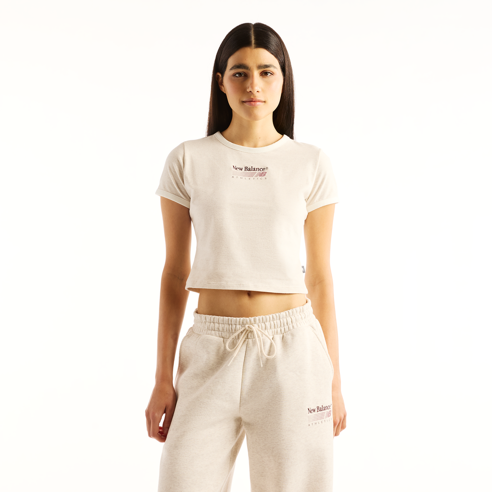 Dámské tričko New Balance WT62O4MBLIT – béžové