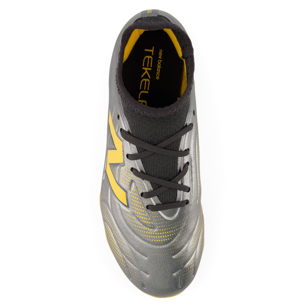 Dětské kopačky New Balance TEKELA TEAM LOW JNR FG V5 YT3FL5LB – stříbrný