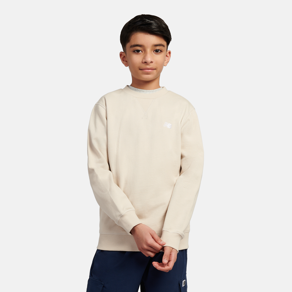 Dětská mikina New Balance LAKB0055TWF – béžové