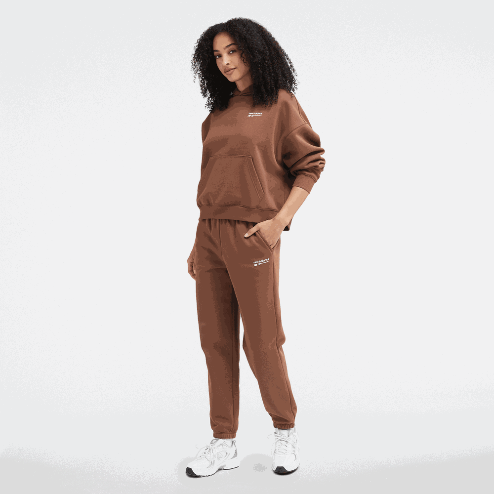 Dámské kalhoty New Balance WP33513PNC – hnědý
