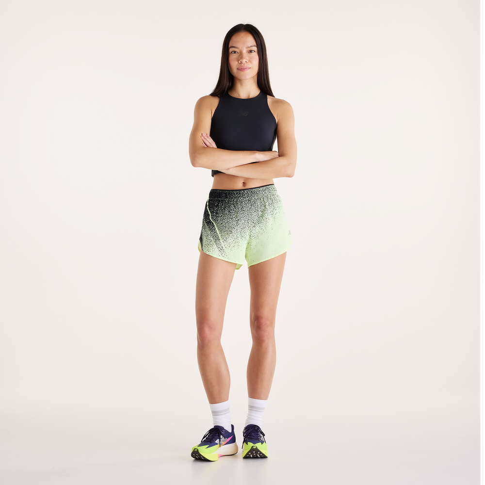 Dámské šortky New Balance WB61R51KAFG – zelené