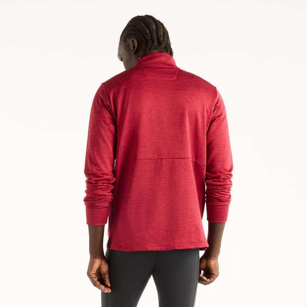 Pánská mikina New Balance RC Essential Heat Grid – červené
