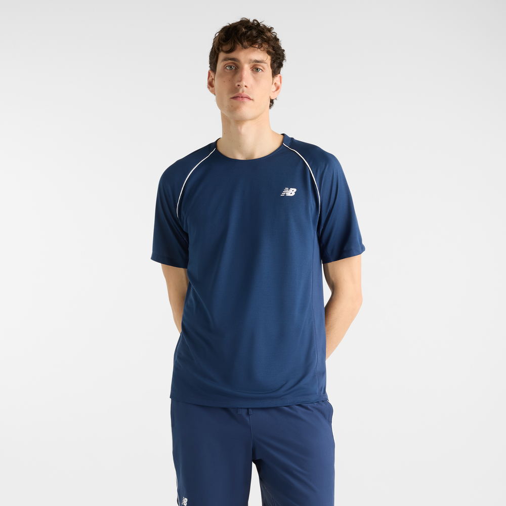 Pánské tričko New Balance MT6116GMNNY – tmavomodrá