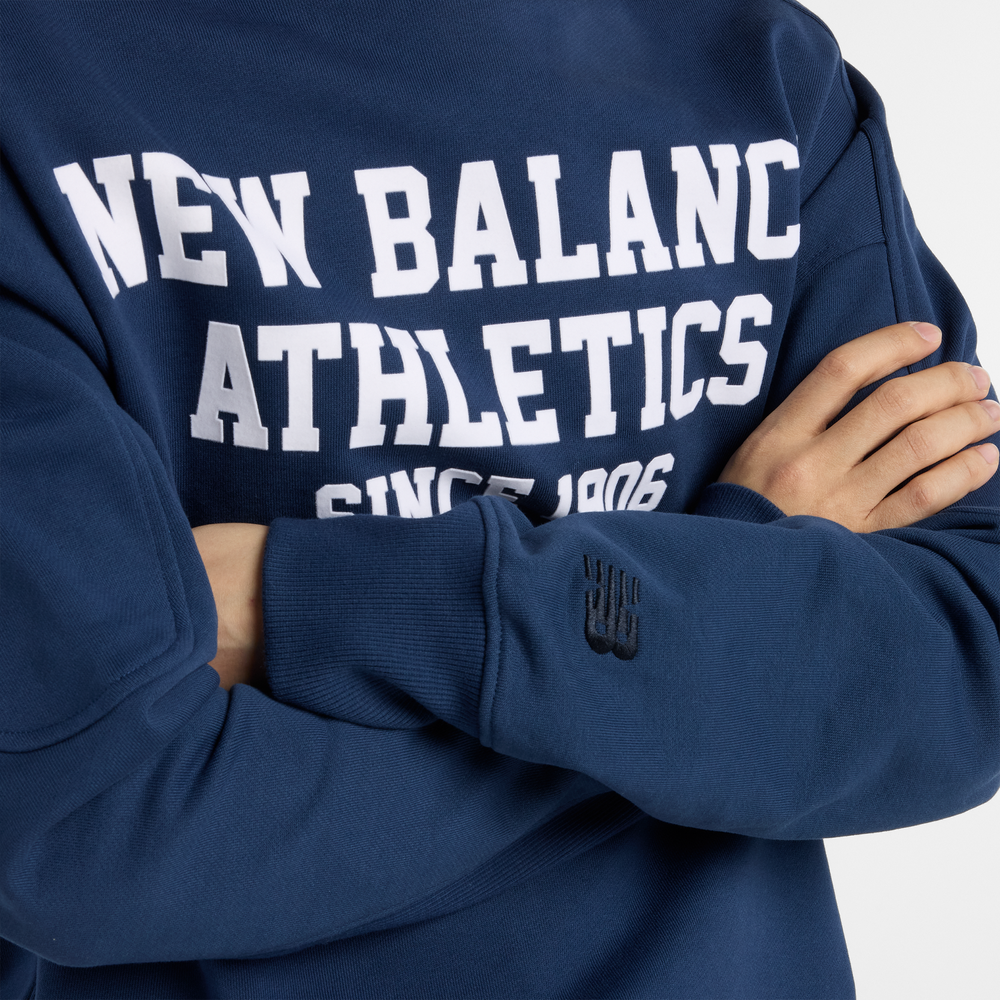 Pánská mikina New Balance MT51521NNY – tmavomodrá