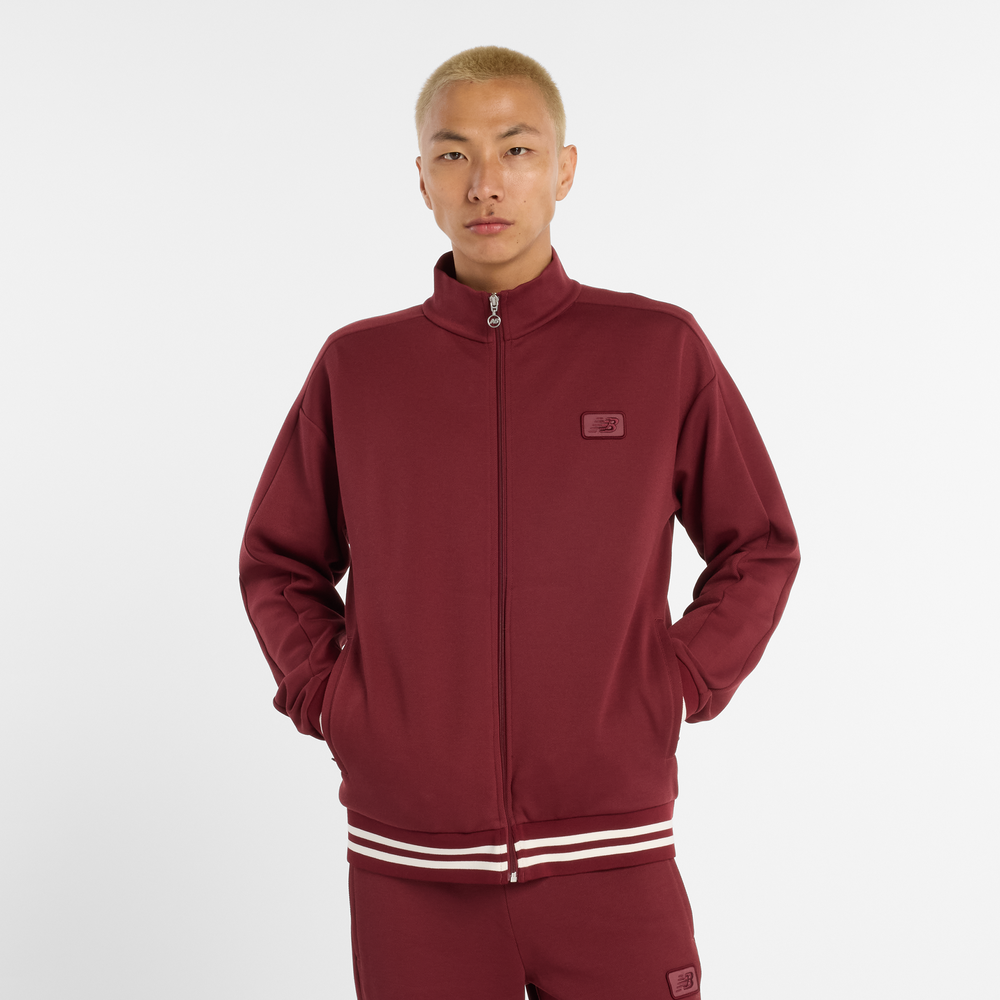 Pánská mikina New Balance MJ53502MHB – bordó