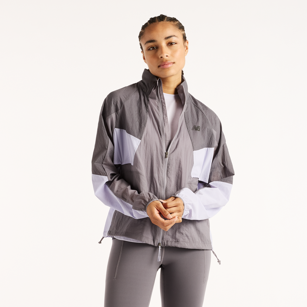 Dámská bunda New Balance WJ62G9ZUAA9 – šedé