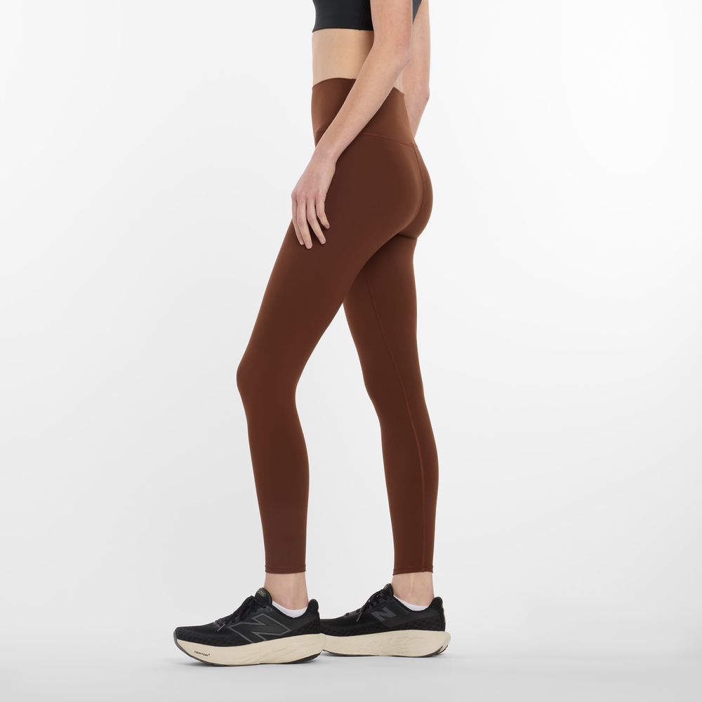 Dámské legíny New Balance WP51112ROK – hnědý