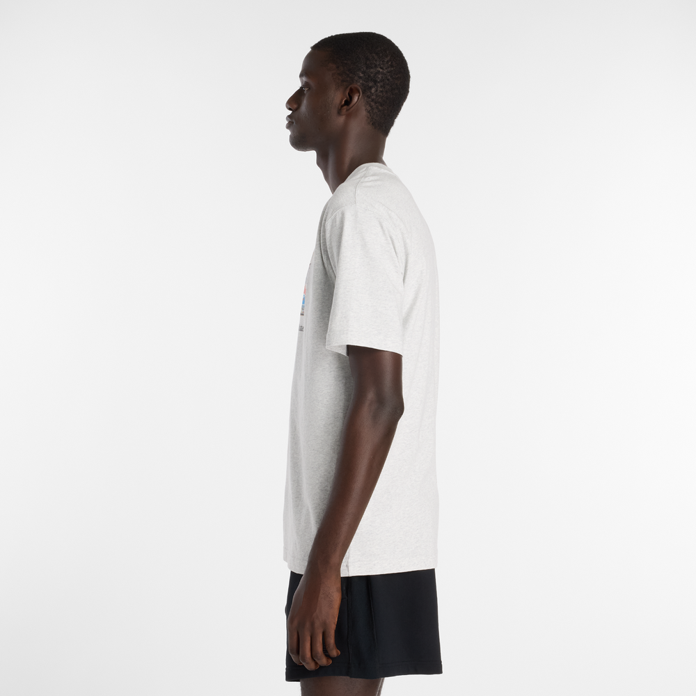 Pánské tričko New Balance MT61H0DXAHH – šedé