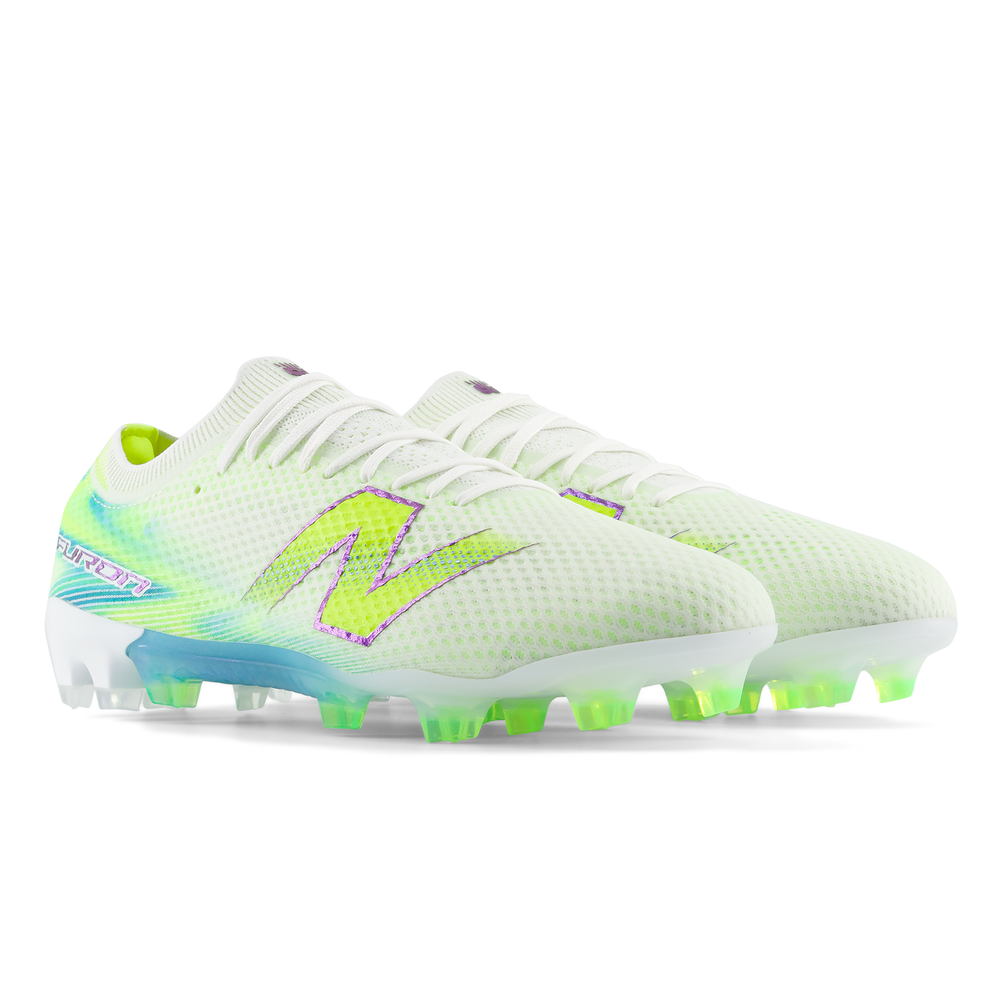 Pánské kopačky New Balance FURON ELITE FG V9 UF1F7R4 – bílé
