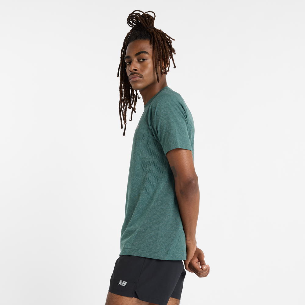 Pánské tričko New Balance MT41080NUS – zelené