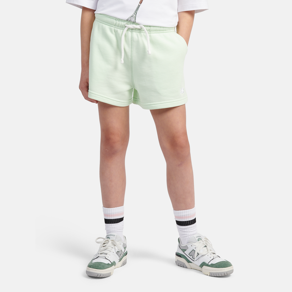 Dětské šortky New Balance LAKG0006MEW – mátové