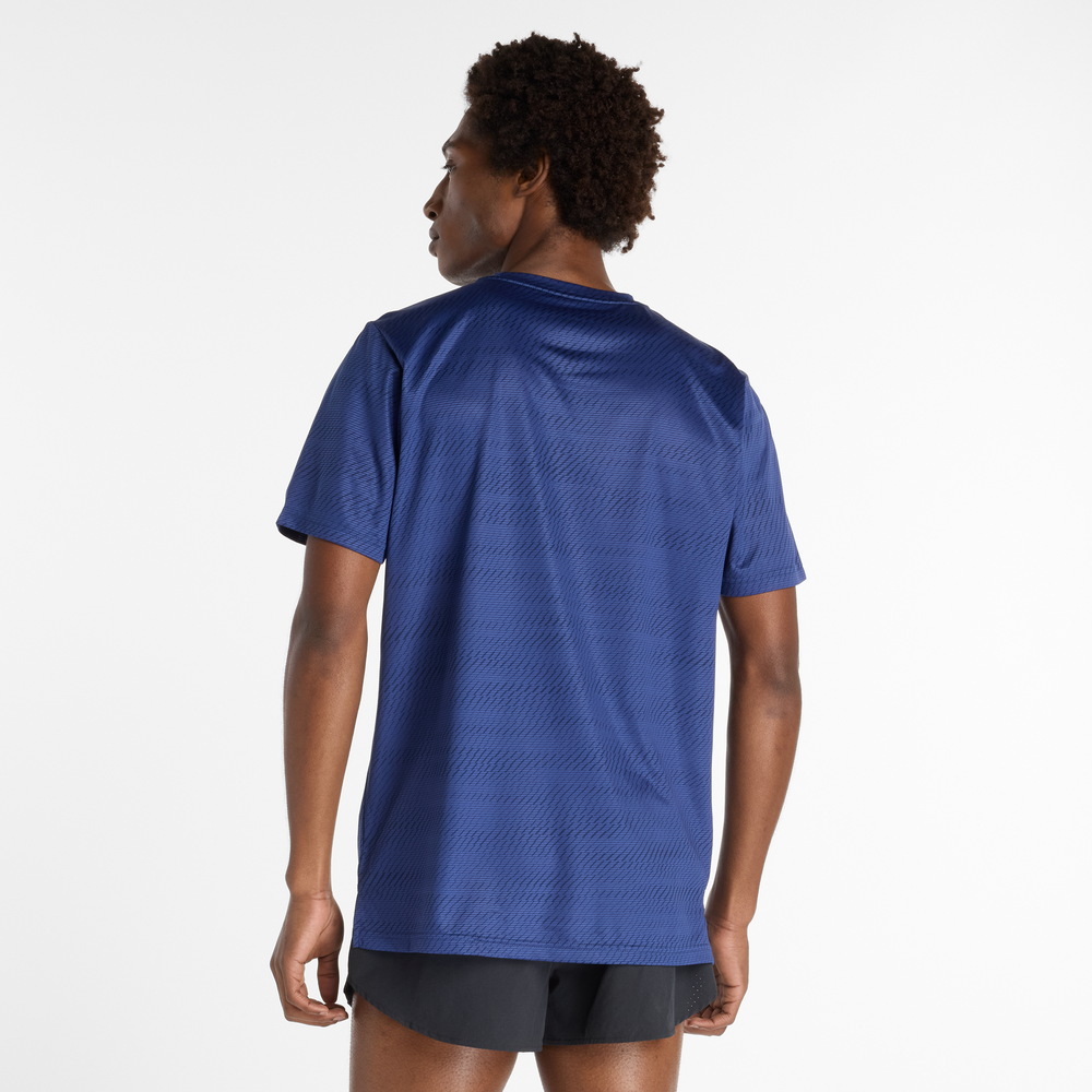 Pánské tričko New Balance MT53217NNY – tmavomodrá
