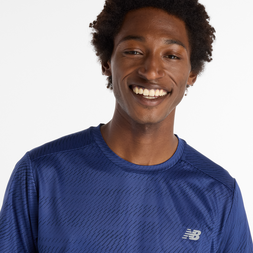 Pánské tričko New Balance MT53217NNY – tmavomodrá
