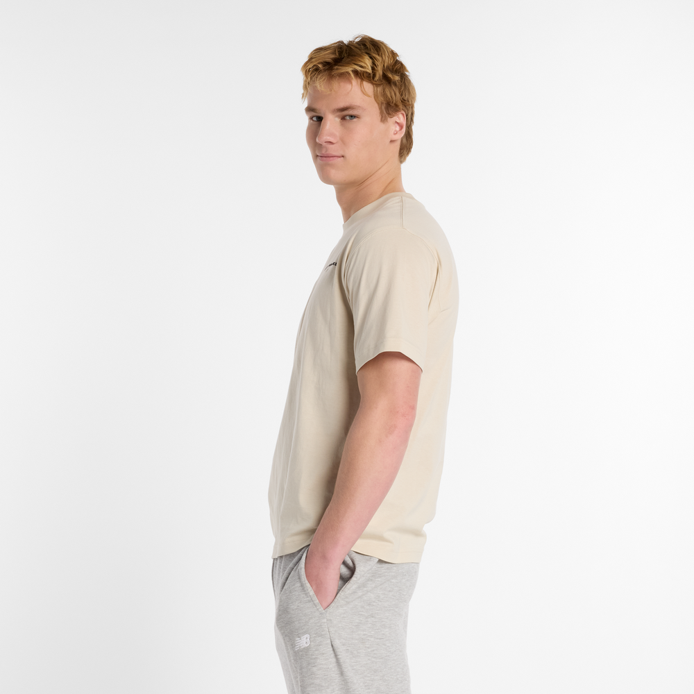 Pánské tričko New Balance MT51507TWF – béžové