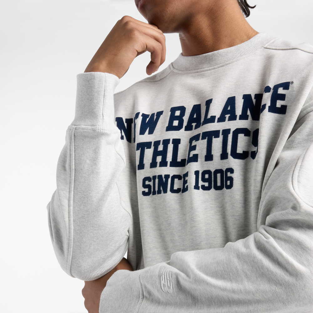 Pánská mikina New Balance MT51521AHH – šedé