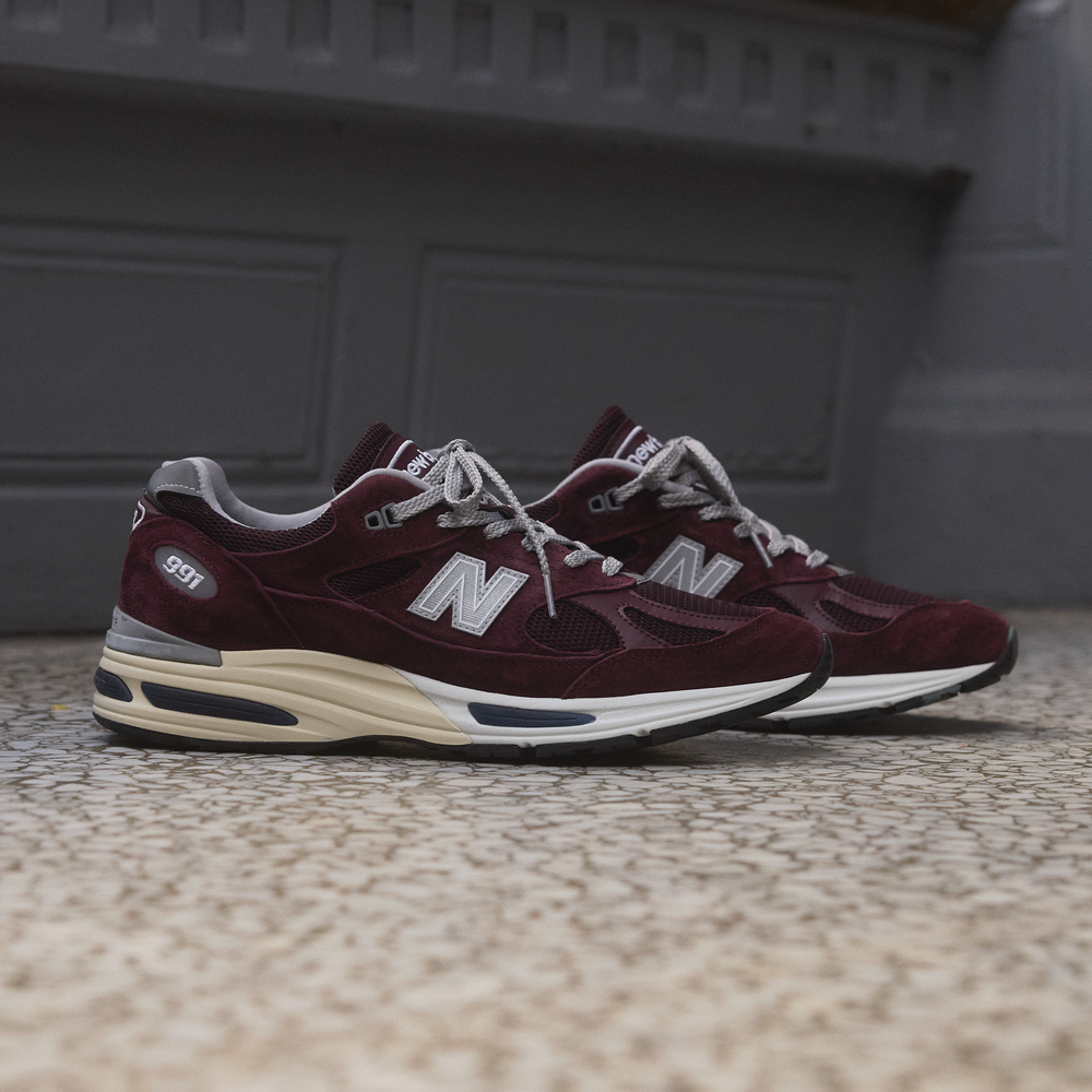 Unisex boty New Balance U991AU2 – bordó