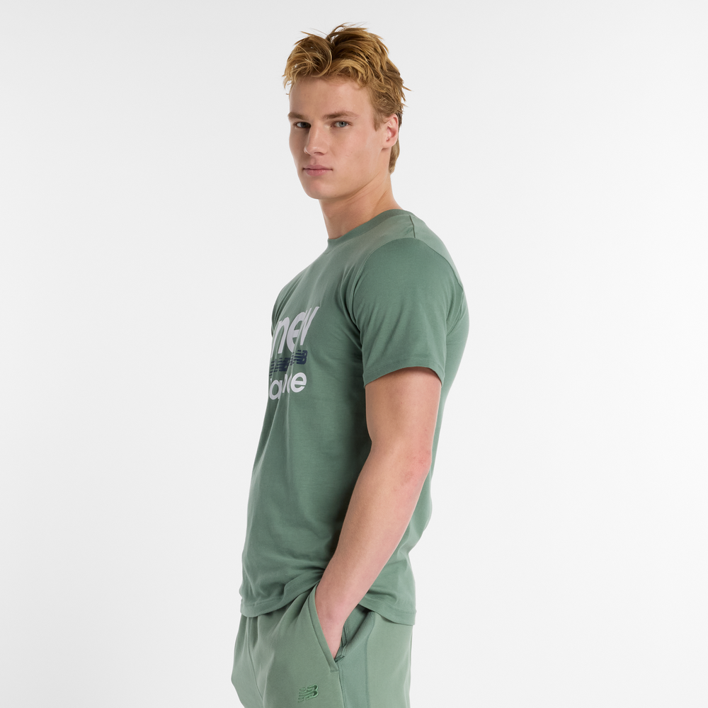 Pánské tričko New Balance MT51940DKJ – zelené