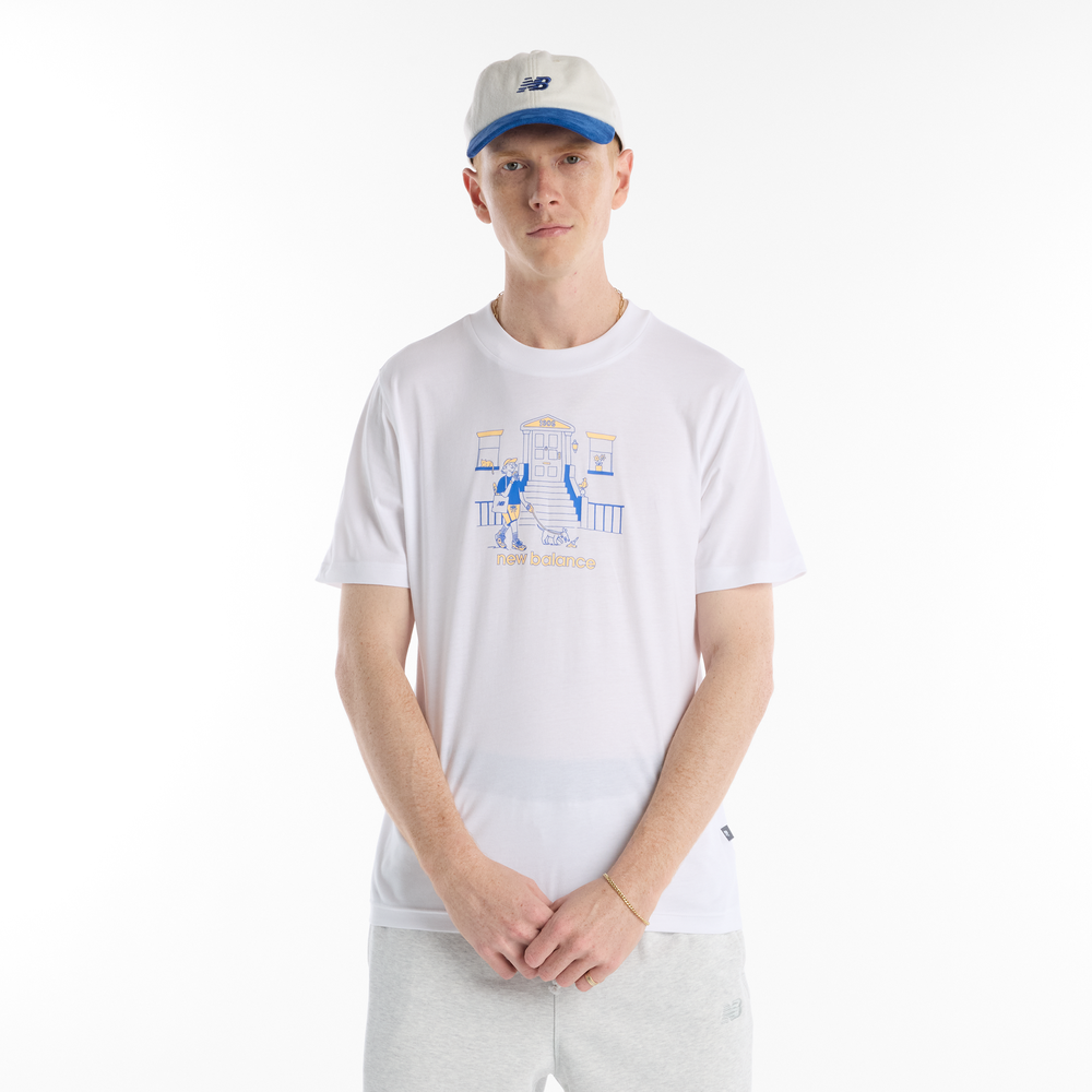 Pánské tričko New Balance MT61Y0XJWT – bílé