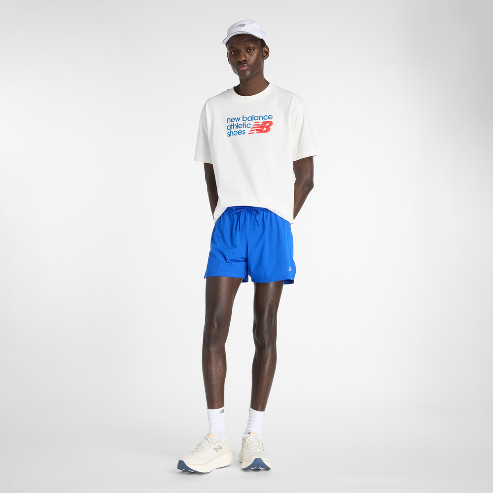 Pánské šortky New Balance MS41286BUM – modré