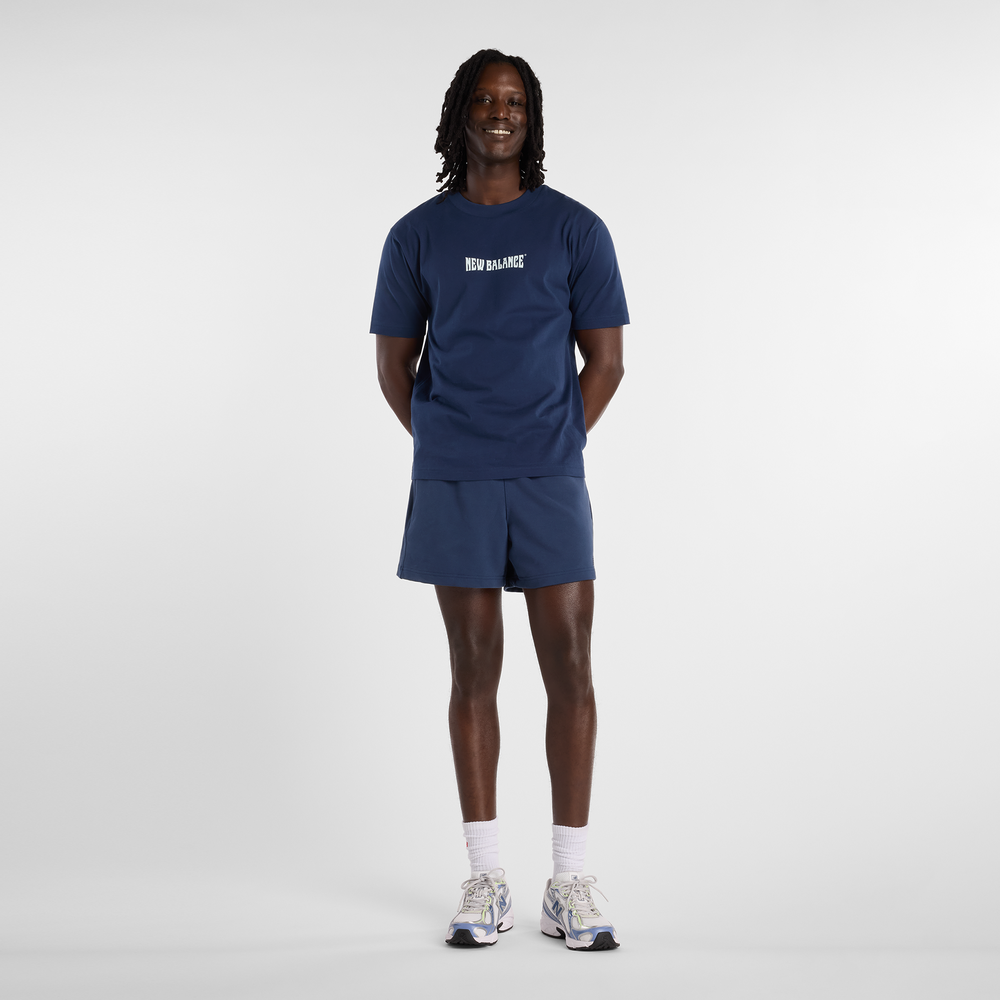 Pánské tričko New Balance MT61B2STNNY – tmavomodrá