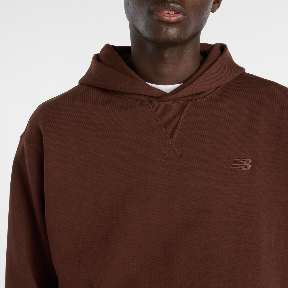 Pánská mikina New Balance MT41534ABJ – hnědý