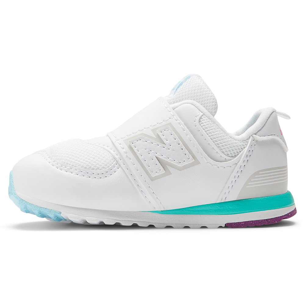 Dětské boty New Balance NW574KIJ – bílé