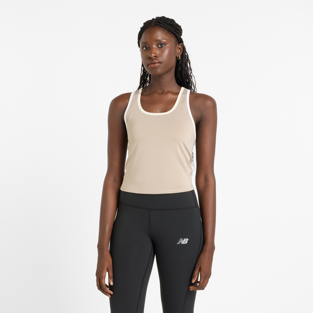 Dámské tričko New Balance WT51401ADS – béžové