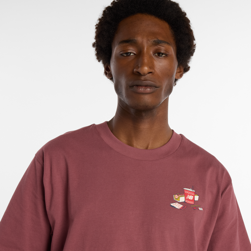 Pánské tričko New Balance MT53931WAD – bordó