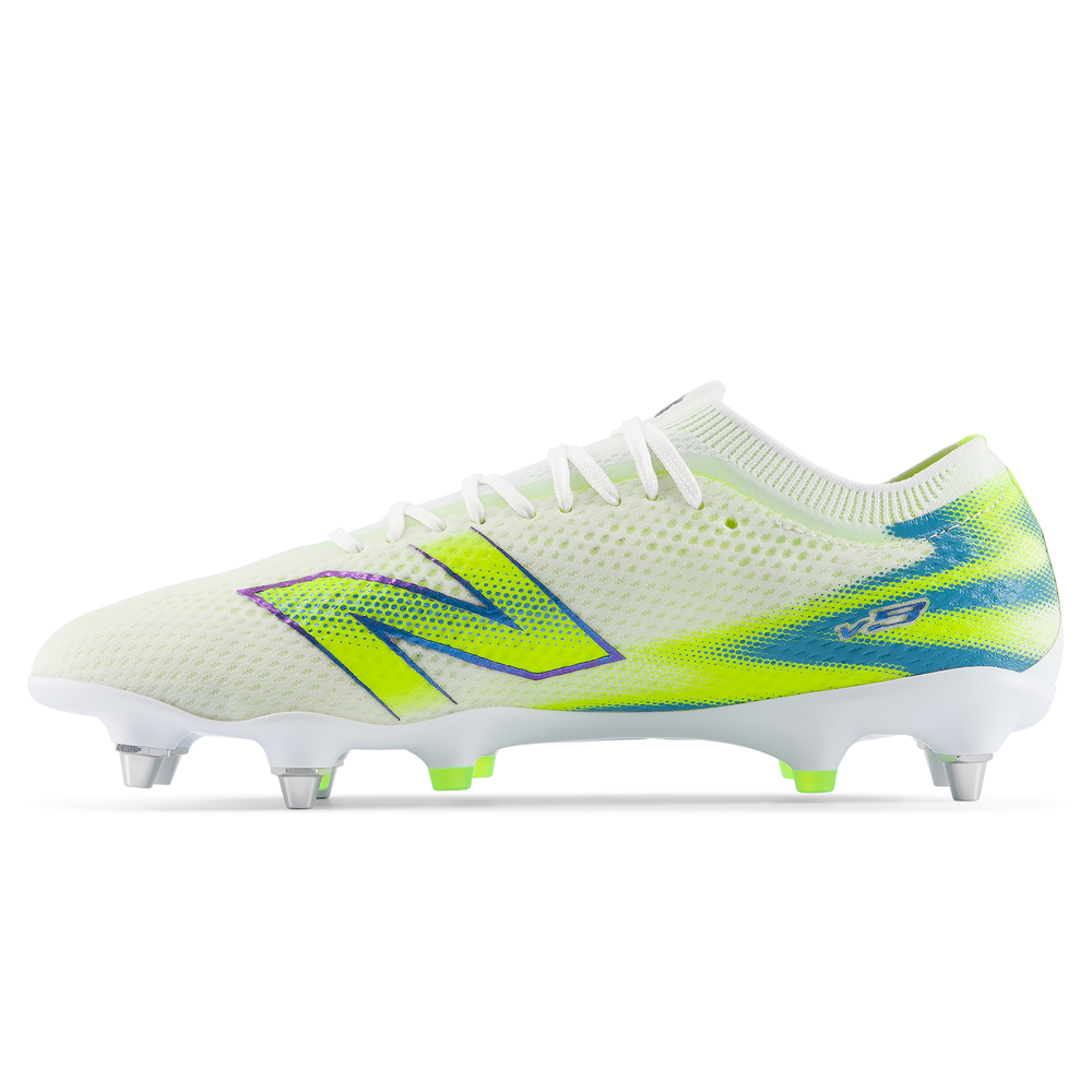 Pánské kopačky New Balance FURON PRO SG V9 UF2S1Z2 – bílé