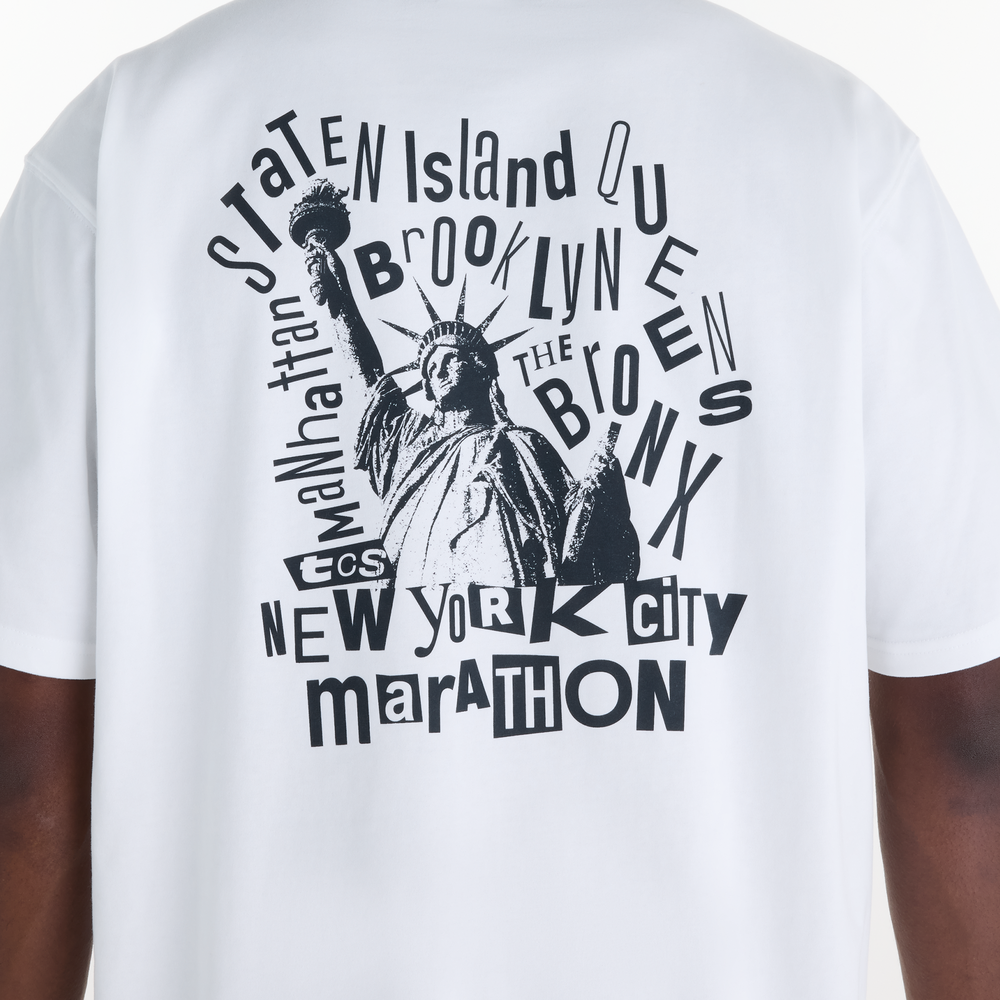 Pánské tričko New Balance NYC Marathon Graphic – bílé