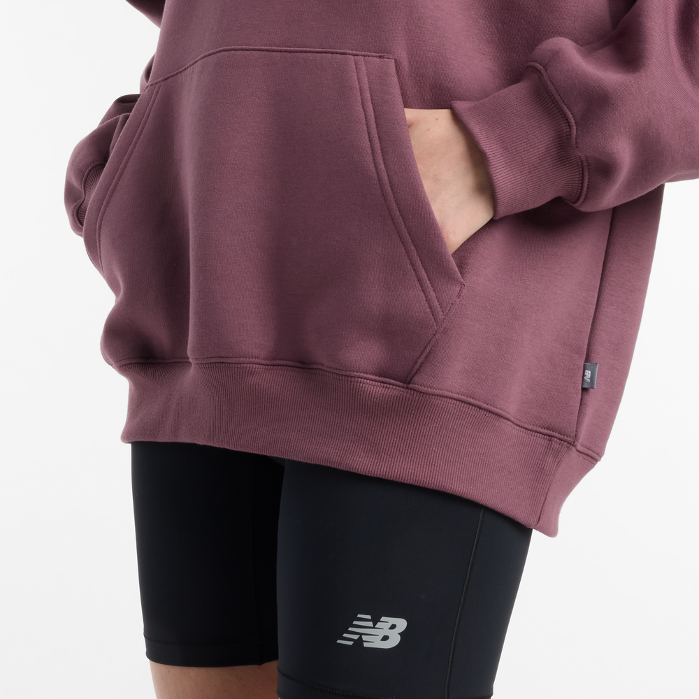 Dámská mikina New Balance WT51947FDP – bordó