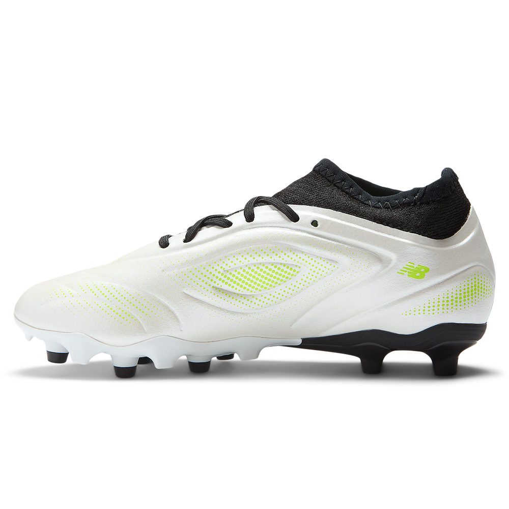 Dětské kopačky New Balance TEKELA TEAM LOW JNR FG V5 SJT3FSP5 – bílé