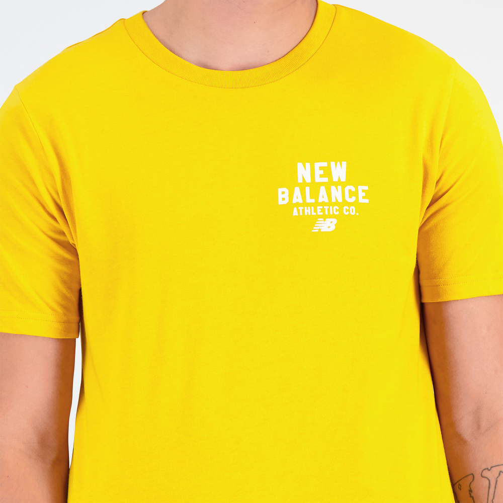 Pánské tričko New Balance MT31909VGL – žluté