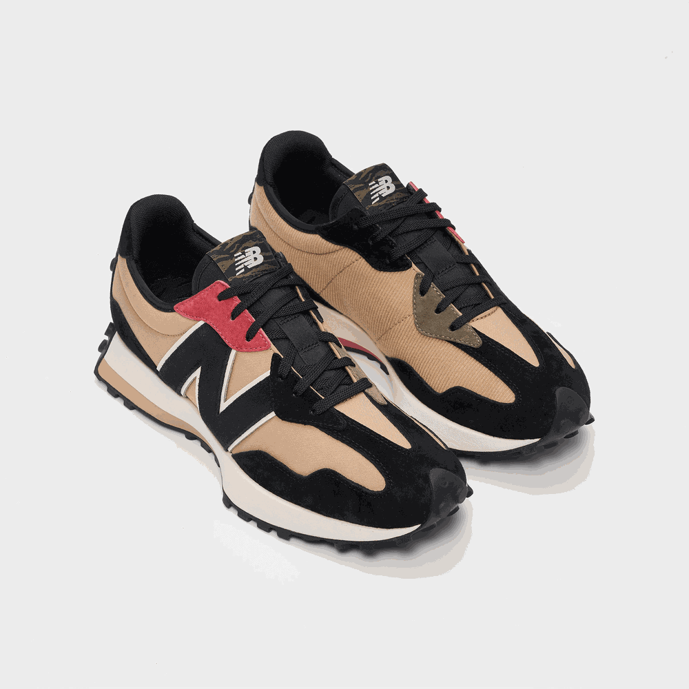Boty New Balance U327CNP – černá a hnědá