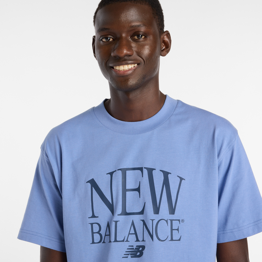 Pánské tričko New Balance MT61X6EQAA3 – modré