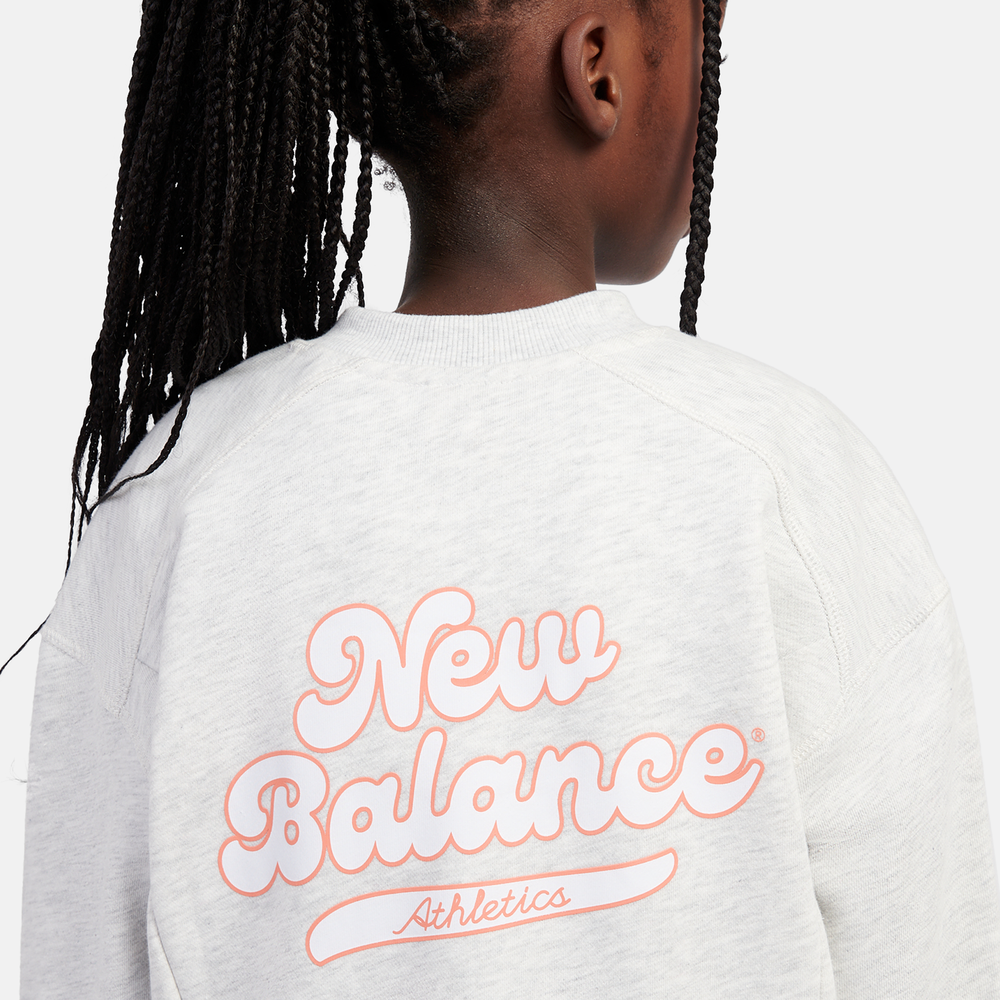 Dětská mikina New Balance LAKG0205AHH – šedé