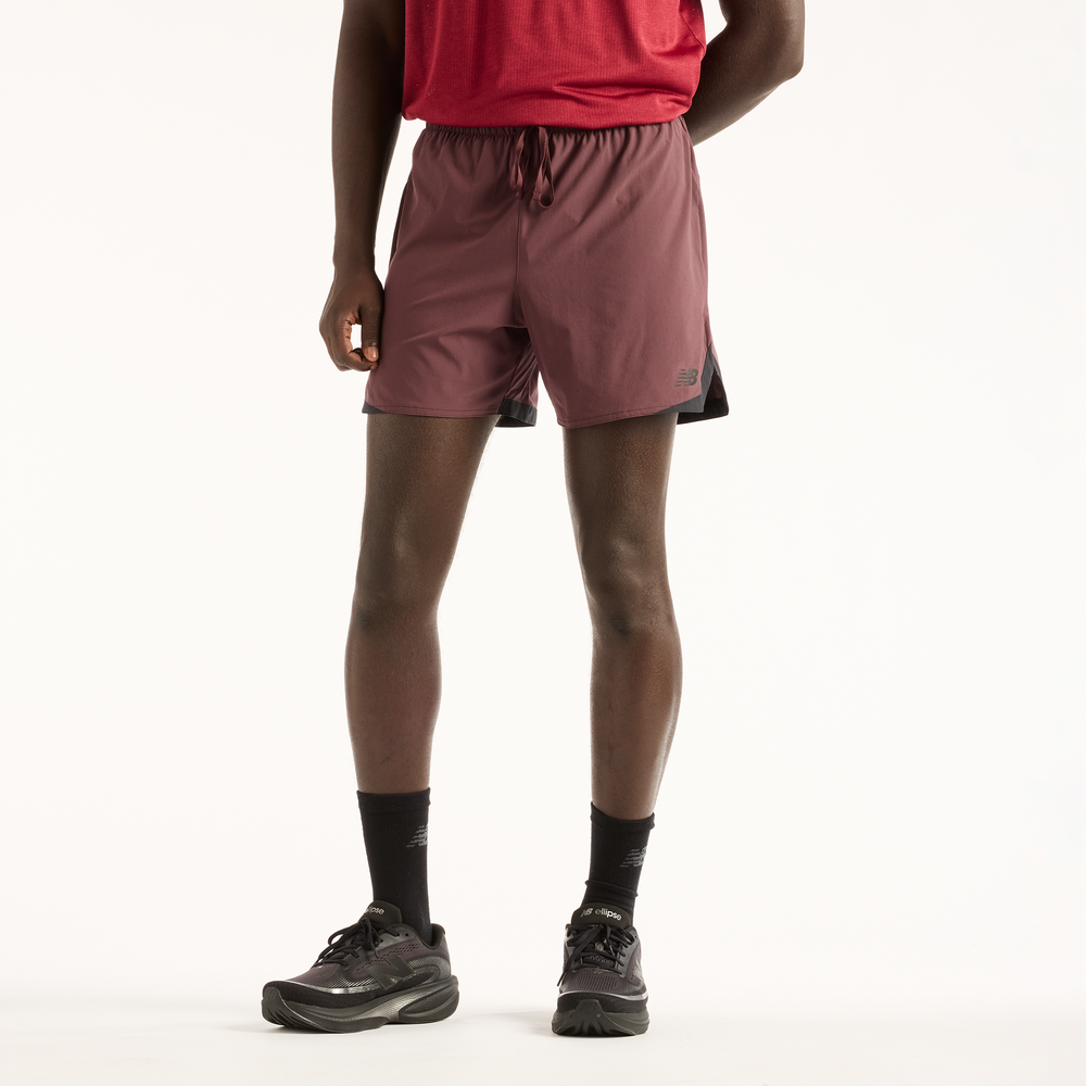Pánské šortky New Balance MB6180TAYLR – bordó
