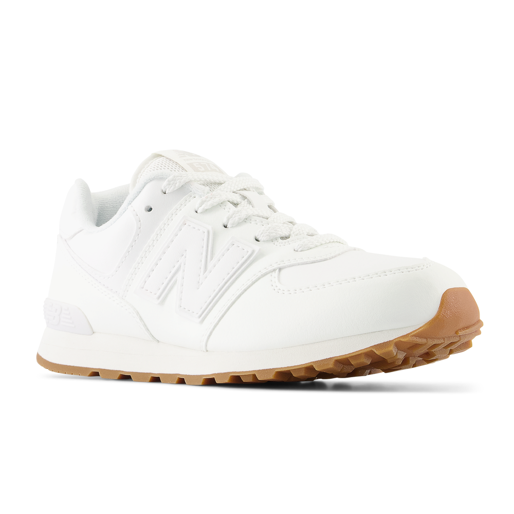 Dětské boty New Balance GC574NWW – bílé