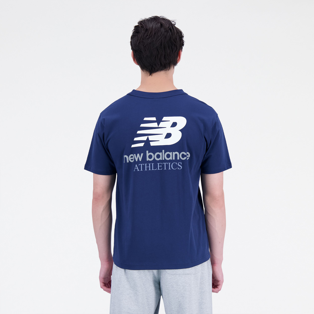 Pánské tričko New Balance MT31504NNY – tmavomodrá