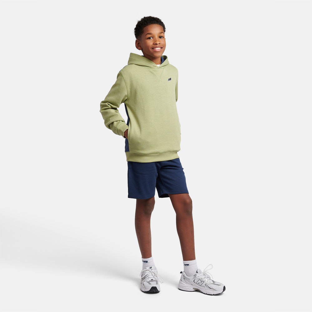 Dětská mikina New Balance LAKB0192EEN – zelené