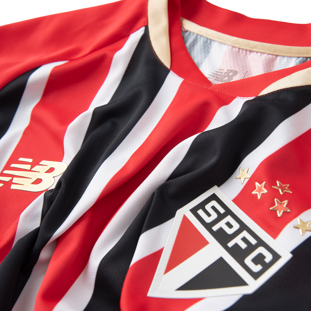 Pánské tričko New Balance Sao Paulo FC MT831835AWY – červené