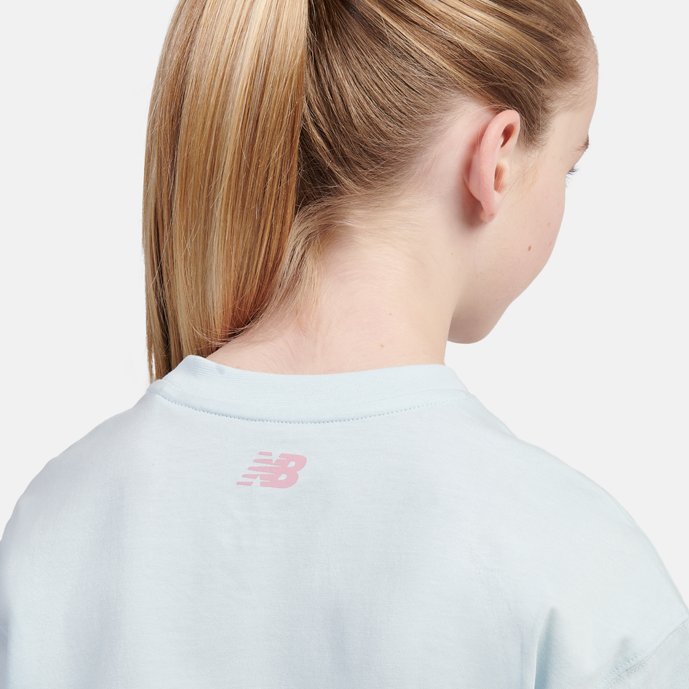 Dětské tričko New Balance LAKG0192FRL – modré