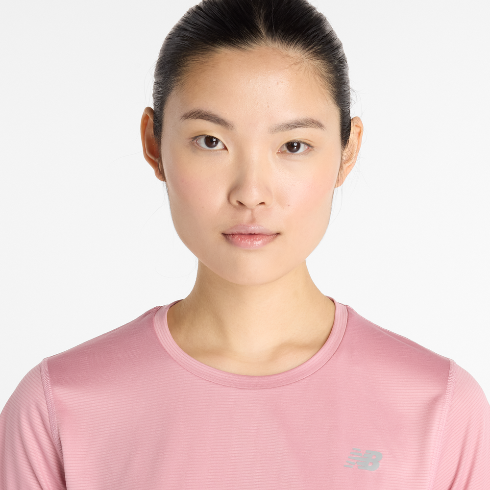 Dámské tričko New Balance WT41222PTF – růžové