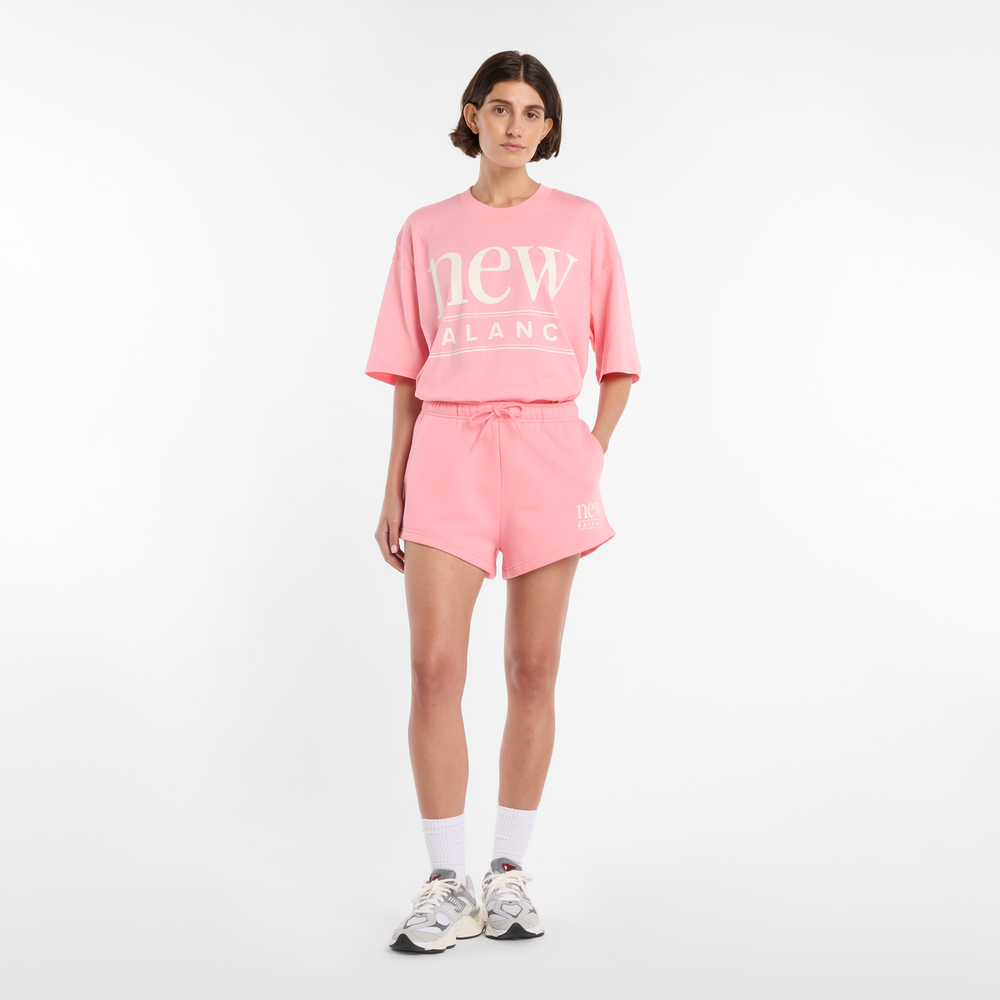 Dámské šortky New Balance WB61Y80AAA6 – růžové
