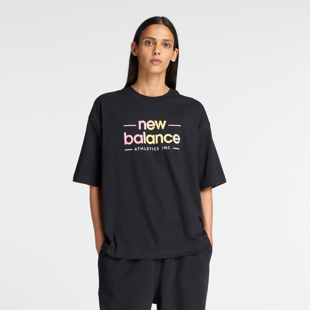 Dámské tričko New Balance WT53916BK – černé