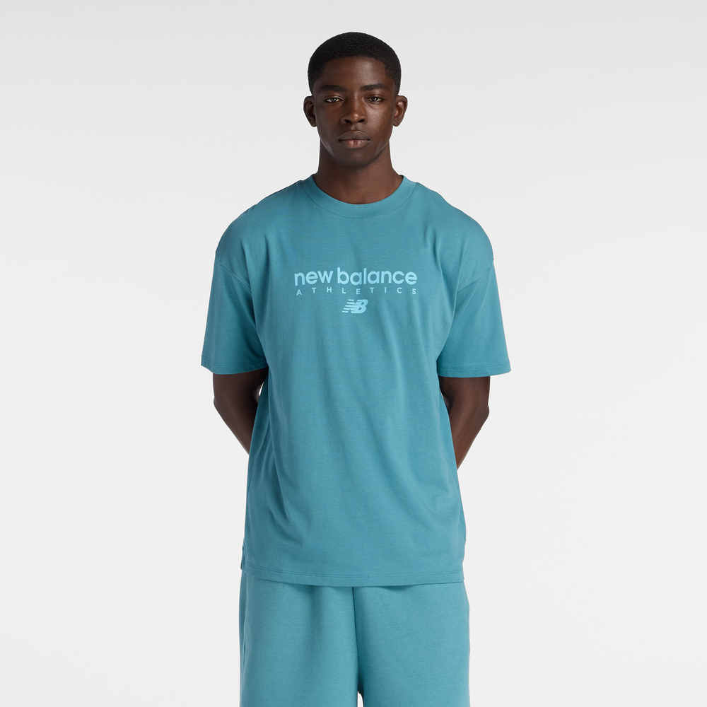 Pánské tričko New Balance MT61D0U5AAZ – modré